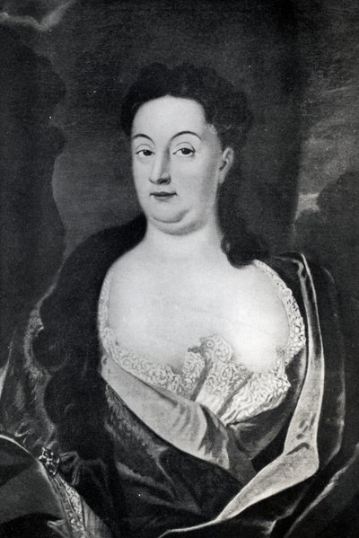Portrait of Countess Ehrengard Melusina von der Schulenburg, Duchess of Kendal (1667-1743) by English School